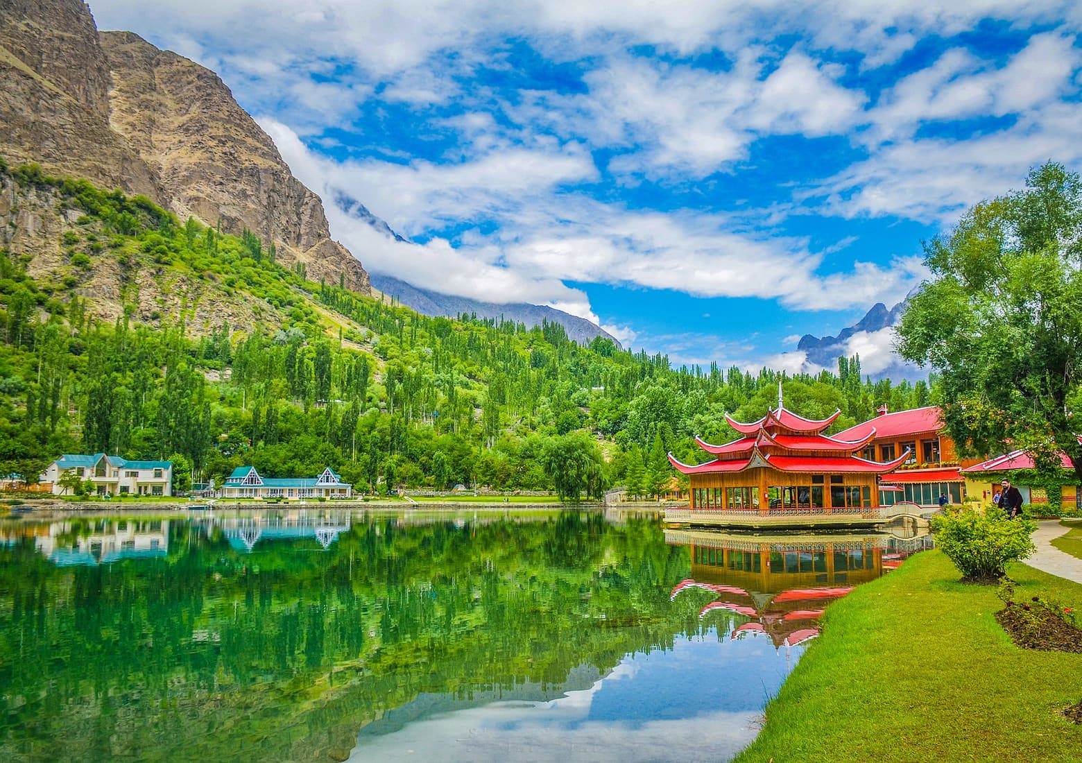 Shangrila Resort at Lower Kachura Lake near Skardu